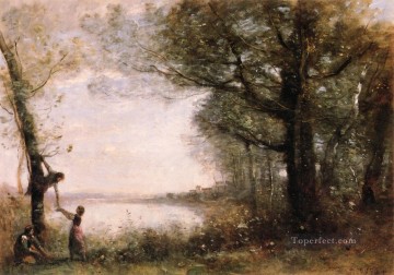 Les Petits Denicheurs 外光のロマン主義 ジャン・バティスト・カミーユ・コロー Oil Paintings